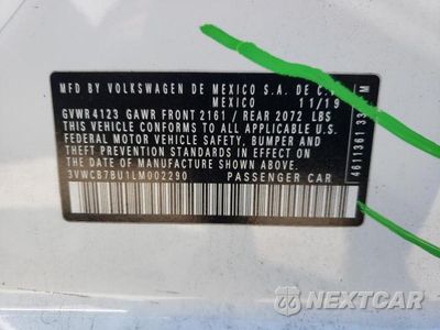 Zdjęcie 12 z 12 samochodu: 2020 VOLKSWAGEN JETTA S VIN:3VWCB7BU1LM002290 - miniatura