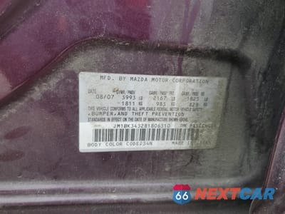 Zdjęcie 14 z 14 samochodu: 2008 MAZDA 3 HATCHBACK VIN:JM1BK343281806310 - miniatura