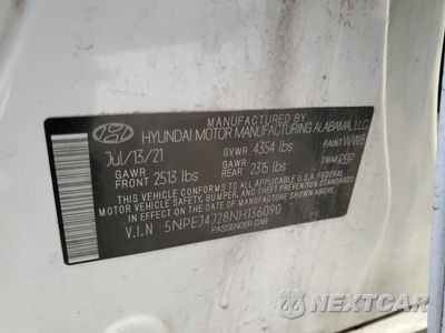 Zdjęcie 12 z 13 samochodu: 2022 HYUNDAI SONATA SEL PLUS VIN:5NPEJ4J28NH136090 - miniatura