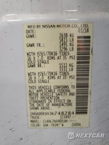 Zdjęcie 14 z 14 samochodu: 2018 NISSAN FRONTIER S VIN:1N6AD0EVXJN748284 - miniatura