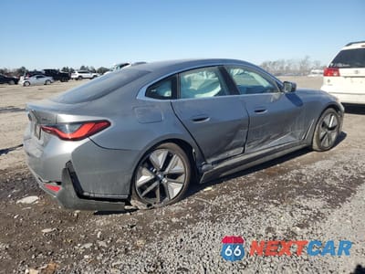 Trzecie zdjęcie samochodu z tyłu: 2024 BMW I4 EDRIVE 35 VIN:WBY43AW08RFS88445 - miniatura