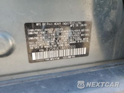 Zdjęcie 14 z 14 samochodu: 2010 SUBARU FORESTER 2.5X VIN:JF2SH6AC1AH723910 - miniatura