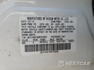 Zdjęcie 14 z 14 samochodu: 2013 INFINITI G37 BASE VIN:JN1CV6AP2DM722505 - miniatura