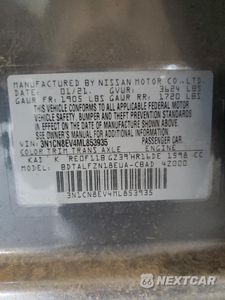 Zdjęcie 12 z 13 samochodu: 2021 NISSAN VERSA SV VIN:3N1CN8EV4ML853935 - miniatura