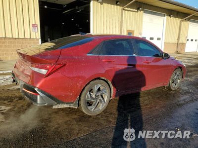 Trzecie zdjęcie samochodu z tyłu: 2024 HYUNDAI ELANTRA LIMITED VIN:KMHLN4DJ5RU103487 - miniatura