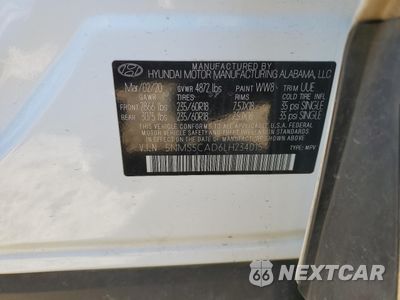 Zdjęcie 13 z 14 samochodu: 2020 HYUNDAI SANTA FE LIMITED VIN:5NMS5CAD6LH234015 - miniatura