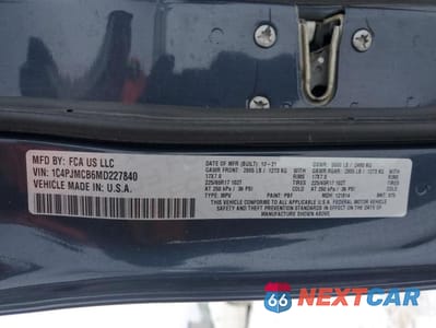 Zdjęcie 13 z 13 samochodu: 2021 JEEP CHEROKEE LATITUDE VIN:1C4PJMCB6MD227840 - miniatura