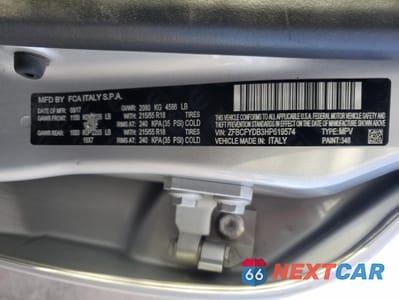 Zdjęcie 13 z 13 samochodu: 2017 FIAT 500X LOUNGE VIN:ZFBCFYDB3HP619574 - miniatura