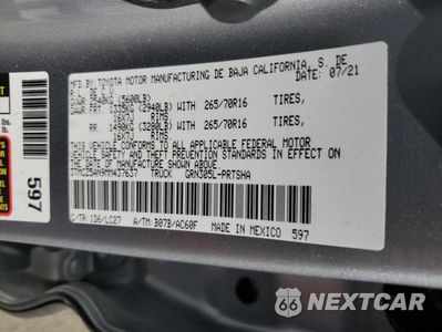 Zdjęcie 12 z 12 samochodu: 2021 TOYOTA TACOMA DOUBLE CAB VIN:3TMCZ5AN9MM437637 - miniatura