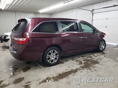 Trzecie zdjęcie samochodu z tyłu: 2013 HONDA ODYSSEY EXL VIN:5FNRL5H64DB054056 - miniatura