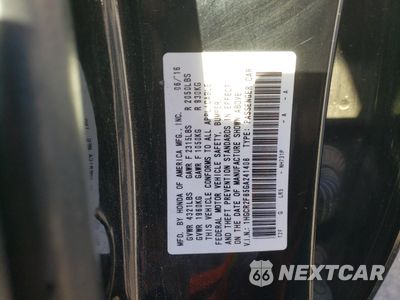 Zdjęcie 12 z 12 samochodu: 2016 HONDA ACCORD EXL VIN:1HGCR2F85GA241408 - miniatura