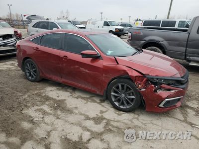 Czwarte zdjęcie samochodu z boku: 2021 HONDA CIVIC EXL VIN:2HGFC1F77MH701293 - miniatura