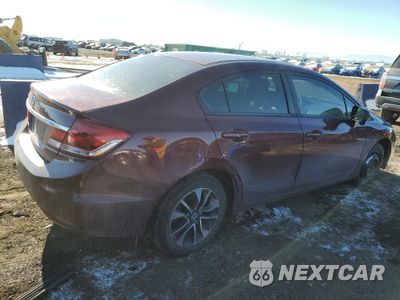 Trzecie zdjęcie samochodu z tyłu: 2015 HONDA CIVIC EX VIN:19XFB2F8XFE277722 - miniatura