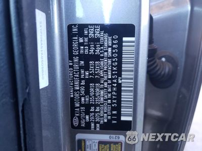 Zdjęcie 12 z 13 samochodu: 2019 KIA SORENTO EX VIN:5XYPH4A51KG505860 - miniatura