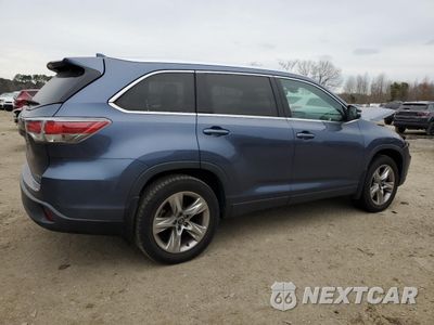 Trzecie zdjęcie samochodu z tyłu: 2016 TOYOTA HIGHLANDER LIMITED VIN:5TDDKRFH9GS291831 - miniatura