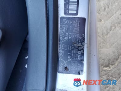 Zdjęcie 12 z 12 samochodu: 2004 KIA SPECTRA GS VIN:KNAFB161045142851 - miniatura