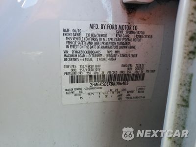 Zdjęcie 15 z 15 samochodu: 2011 FORD FLEX LIMITED VIN:2FMGK5DCXBBD06405 - miniatura