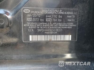 Zdjęcie 14 z 14 samochodu: 2012 HYUNDAI ELANTRA GLS VIN:5NPDH4AE6CH138371 - miniatura