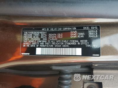 Zdjęcie 14 z 14 samochodu: 2013 VOLVO XC70 3.2 VIN:YV4952BZ9D1165641 - miniatura