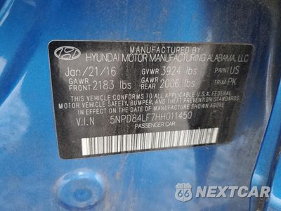 Zdjęcie 12 z 12 samochodu: 2017 HYUNDAI ELANTRA SE VIN:5NPD84LF7HH011450 - miniatura