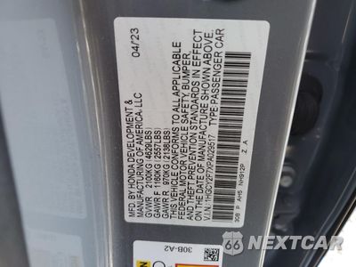 Zdjęcie 14 z 14 samochodu: 2023 HONDA ACCORD HYBRID SPORT-L VIN:1HGCY2F7XPA029517 - miniatura