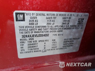 Zdjęcie 15 z 16 samochodu: 2018 CHEVROLET EQUINOX LT VIN:3GNAXJEV5JS564092 - miniatura