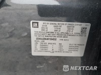 Zdjęcie 15 z 16 samochodu: 2017 CHEVROLET EQUINOX LT VIN:2GNALCEK4H1584532 - miniatura