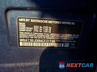 Zdjęcie 12 z 12 samochodu: 2021 BMW 530 XI VIN:WBA13BJ08MCF31196 - miniatura