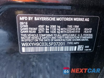 Zdjęcie 15 z 16 samochodu: 2020 BMW X2 SDRIVE28I VIN:WBXYH9C03L5P37201 - miniatura