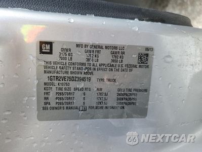 Zdjęcie 13 z 15 samochodu: 2013 GMC SIERRA K1500 SLE VIN:1GTR2VE75DZ394519 - miniatura