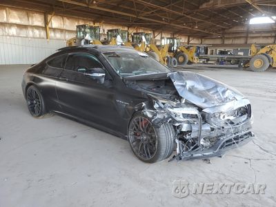 Czwarte zdjęcie samochodu z boku: 2019 MERCEDES-BENZ C 63 AMG-S VIN:WDDWJ8HB7KF890322 - miniatura