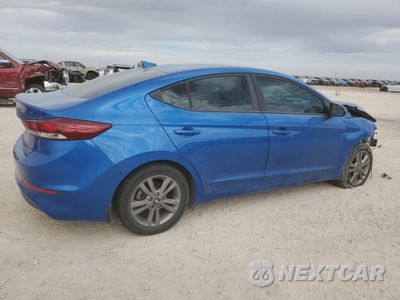 Trzecie zdjęcie samochodu z tyłu: 2018 HYUNDAI ELANTRA SEL VIN:KMHD84LF4JU609275 - miniatura
