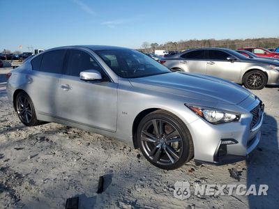 Czwarte zdjęcie samochodu z boku: 2019 INFINITI Q50 LUXE VIN:JN1EV7AP6KM541760 - miniatura