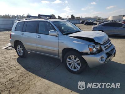 Czwarte zdjęcie samochodu z boku: 2007 TOYOTA HIGHLANDER HYBRID VIN:JTEEW21A270035555 - miniatura