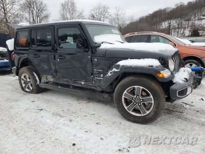 Czwarte zdjęcie samochodu z boku: 2018 JEEP WRANGLER UNLIMITED SAHARA VIN:1C4HJXEGXJW260824 - miniatura