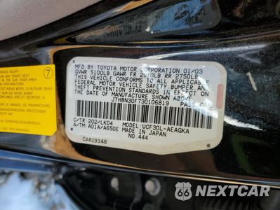 Zdjęcie 14 z 14 samochodu: 2003 LEXUS LS 430 VIN:JTHBN30F730106819 - miniatura