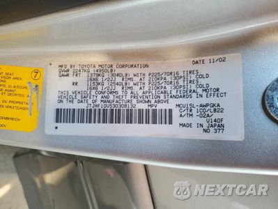Zdjęcie 16 z 16 samochodu: 2003 LEXUS RX 300 VIN:JTJHF10U530308132 - miniatura