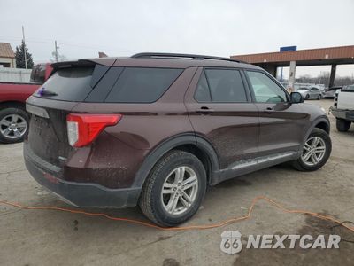 Trzecie zdjęcie samochodu z tyłu: 2020 FORD EXPLORER XLT VIN:1FMSK8DH4LGB65137 - miniatura