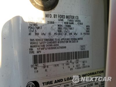 Zdjęcie 14 z 14 samochodu: 2009 FORD EXPEDITION XLT VIN:1FMFU16599EA78599 - miniatura