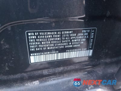 Zdjęcie 14 z 14 samochodu: 2013 VOLKSWAGEN GTI VIN:WVWHD7AJ8DW140629 - miniatura