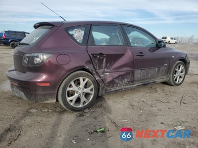 Trzecie zdjęcie samochodu z tyłu: 2008 MAZDA 3 HATCHBACK VIN:JM1BK343281806310 - miniatura