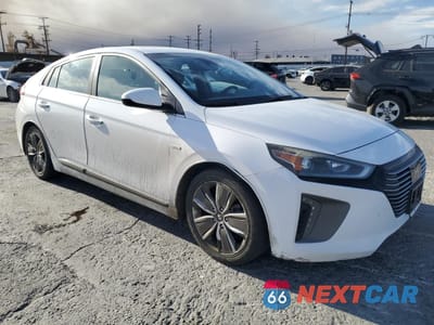 Czwarte zdjęcie samochodu z boku: 2018 HYUNDAI IONIQ LIMITED VIN:KMHC05LC6JU084332 - miniatura