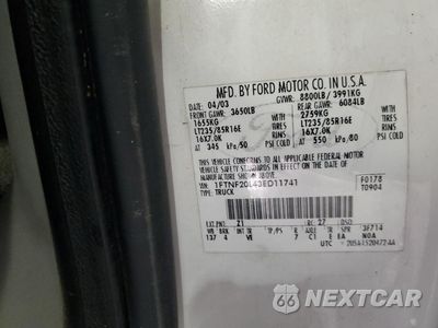 Zdjęcie 12 z 12 samochodu: 2003 FORD F250 SUPER DUTY VIN:1FTNF20L43ED11741 - miniatura