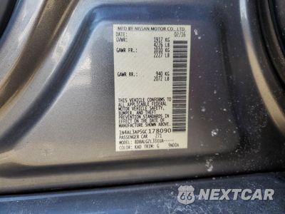 Zdjęcie 14 z 14 samochodu: 2016 NISSAN ALTIMA 2.5 VIN:1N4AL3AP5GC178090 - miniatura