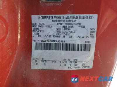 Zdjęcie 12 z 12 samochodu: 2007 FORD F350 SUPER DUTY VIN:1FDWF36P87EA42553 - miniatura