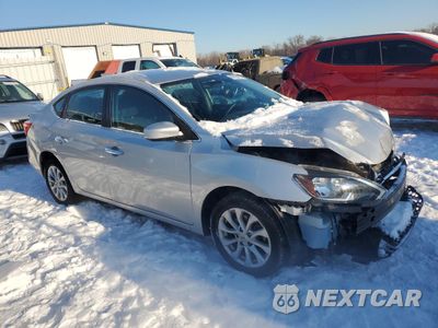 Czwarte zdjęcie samochodu z boku: 2019 NISSAN SENTRA S VIN:3N1AB7AP6KY373140 - miniatura
