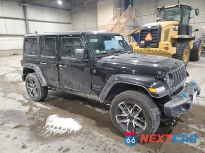 Czwarte zdjęcie samochodu z boku: 2024 JEEP WRANGLER 4XE VIN:1C4RJXN61RW209011 - miniatura