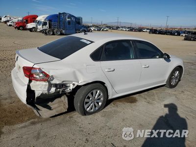 Trzecie zdjęcie samochodu z tyłu: 2012 VOLKSWAGEN PASSAT S VIN:1VWAP7A37CC010767 - miniatura