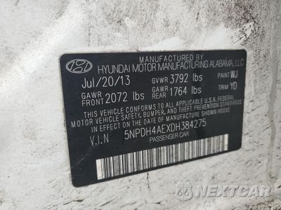 Zdjęcie 14 z 14 samochodu: 2013 HYUNDAI ELANTRA GLS VIN:5NPDH4AEXDH384275 - miniatura