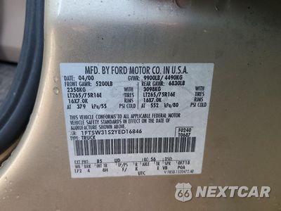 Zdjęcie 12 z 12 samochodu: 2000 FORD F350 SRW SUPER DUTY VIN:1FTSW31S2YED16846 - miniatura